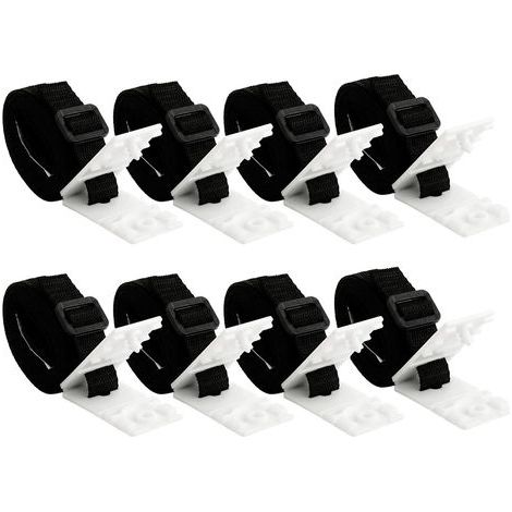 8-piece Solar Pool Cover Fastener Set, Parasol Wheel Belt, Pool Cover Clamp For Moving The Reel, And Waterproof Fabric.