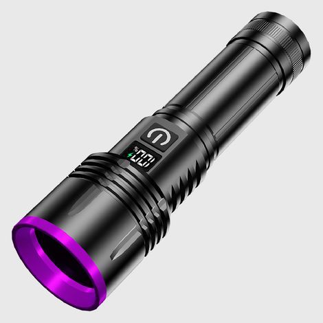 365nm Uv Flashlight Rechargeable Black Light Flashlight Powerful, Lcd Display Handheld Uv Light For Pet Urine Detection,resin Curing,travel,,scorpion,blood Tracking,rocks,minerals,ac Leak