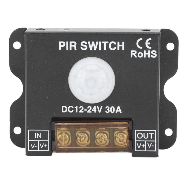 Infrarot-led-bewegungsmelder Für Außenbeleuchtungsleisten, Pir-schalter 12–24 V 30 A