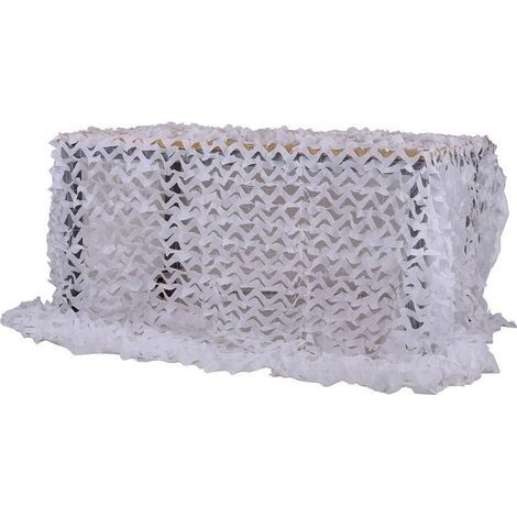 Filet De Camouflage 2x4m Camo Netting Sun Shelter, Filet De Camouflage Blanc 150d Utilisé Pour Les Jeux Militaires, Les Couvertures De Voiture, Les Fêtes De Vacances, Léger E