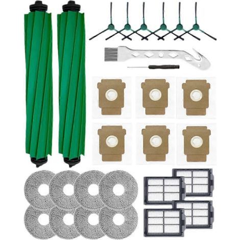 Pour Irobot Roomba Plus 405 Combo / Plus 505 Combo Sweeping Machine Accessoires Main Side Brosse Serpillière Filtre Dust Bags