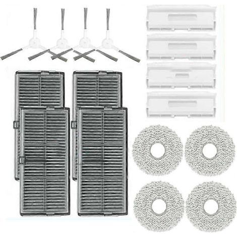16 Pour Xiaomi H40 Sweeping Machine Accessoires Side Brosse Serpillière Filtre Dust Bags
