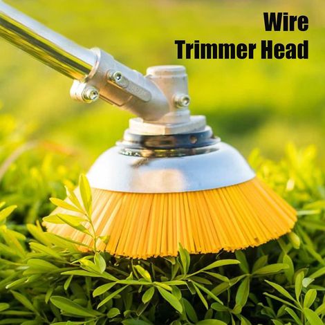 Weed Brush Cutter, Nylon Wheel Brush Trimmer, 25 Mm Weeding Brush Trimmer, Fixed Plate Structure, Weeding Wheel Lawn Mower Accessories, Suitable For Yard Garden Agriculture Weeding Visit The Hoopoocol