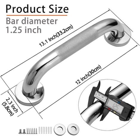 Shower Grab Bar 2 Pack 12 Inch Bathroom Grab Bar