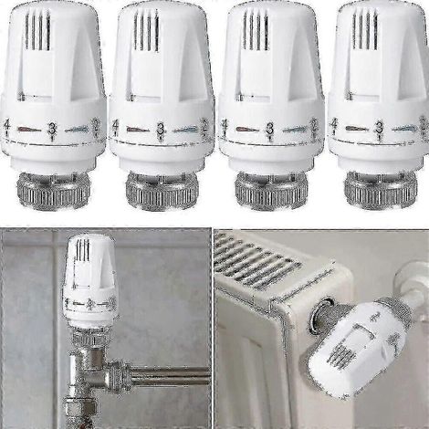 4x Thermostatic Head Radiator Accountant Heating Valve M30 X 1.5 Ja