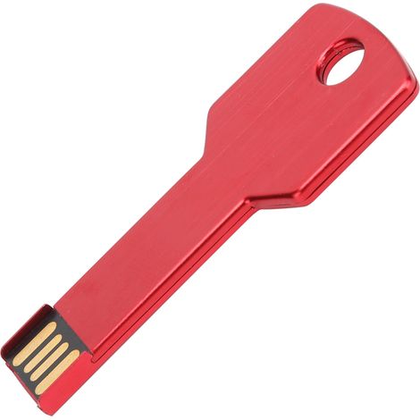 Clé Usb 32go En Forme De Clé, Alliage D'Aluminium Rouge, Pour Ordinateur Voiture Usage Domestique, Mémoire U-drive