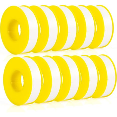 Rolls Meters Each Teflon Tape Plumber's Ptfe Sealing Water Pipe Duct Yellow Shell 10 30