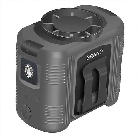 Ceinture Ventilateur Flashlight 15000mahrechargeable Versatile Necklace Lampe Pour Riding Walking Voyage Extérieur B