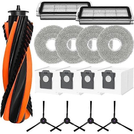 Lot De 17 Pièces Pour Cecotec Conga X70 Sweeping Machine Accessoires Brosse Principale Et Latérale Serpillière Filtre