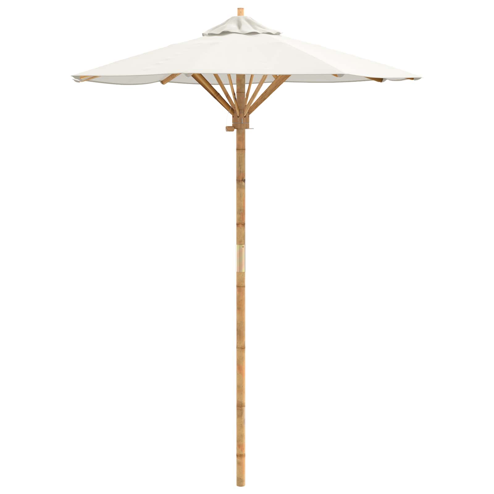 Maison Exclusive - Gartensonnenschirm Rund Ø 150 X 210 Cm Bambus