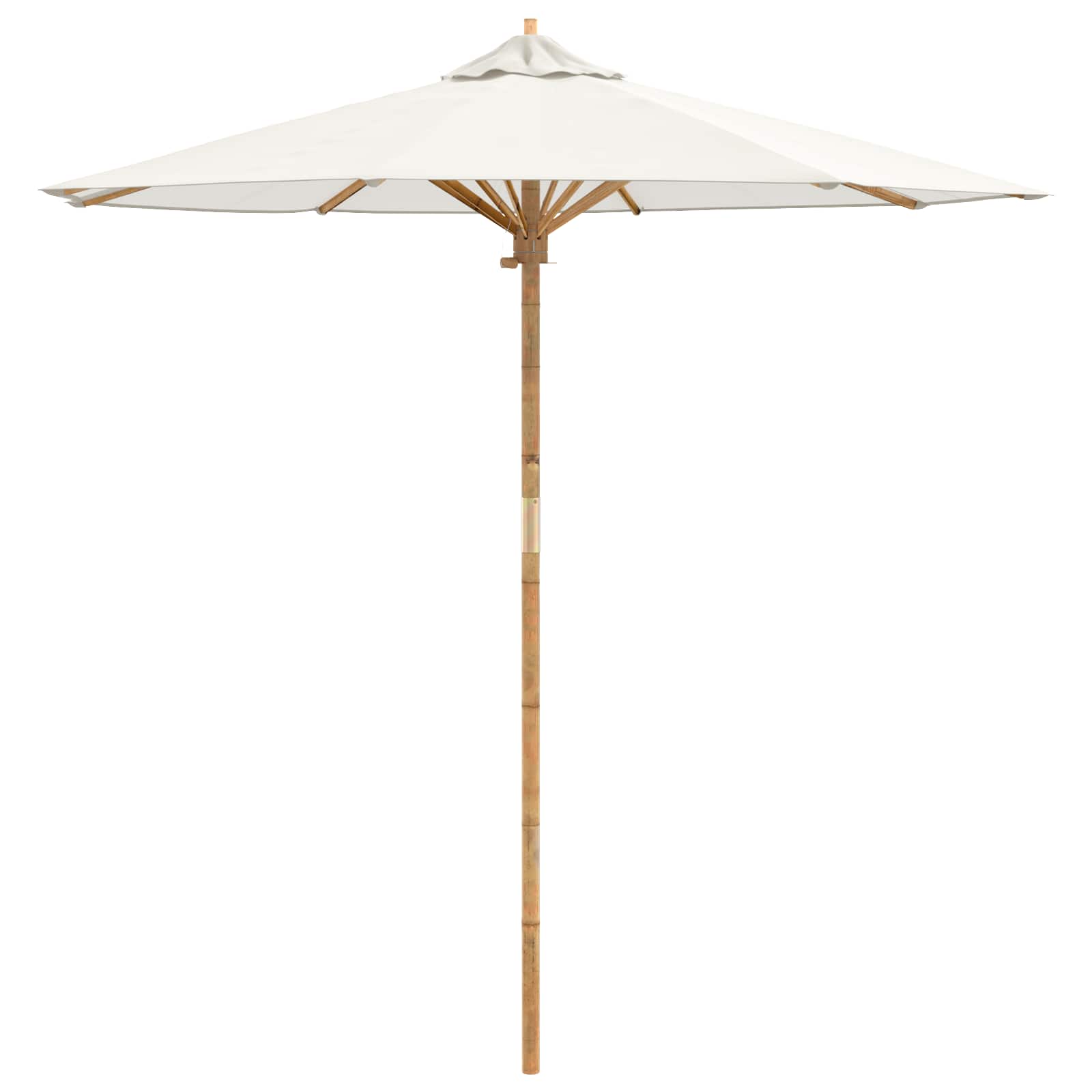 Maison Exclusive - Gartensonnenschirm Rund Ø 217 X 230 Cm Bambus