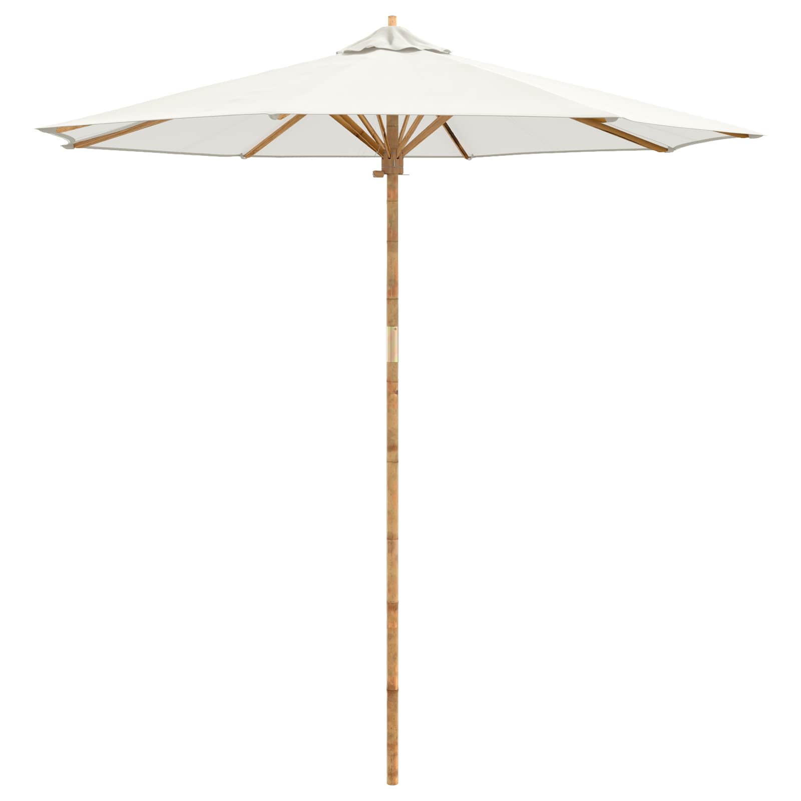 Maison Exclusive - Gartensonnenschirm Rund Ø 240 X 260 Cm Bambus
