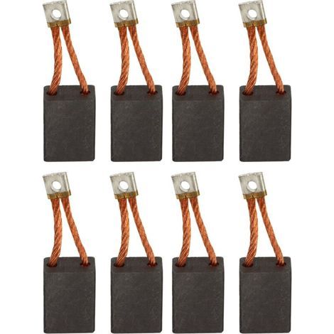 Balais De Carbone Pour Outils Électriques, Paquet De 8 Balais De Carbone D'Entrée De Gamme 102938601, Adaptés Aux Chariots À Main Club Car Ds L6 L8, Fabriqués En Métal Et En Carbone, Longue Durée De V