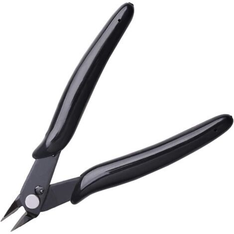 Pinces Coupantes De Côté, 5 Pcs Pinces Coupantes Cisaille Précision Diagonale Pour Câble Électrique, Bijoux (noir)