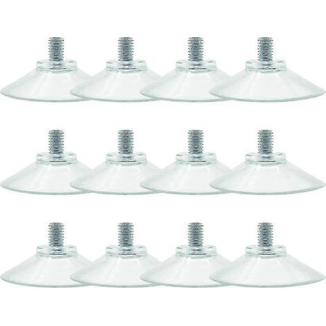 12pcs Suction Cup With Screw Thread Suction Cup With Cap Pvc Table Screw Suction Cups Diameter 4.5 Cm