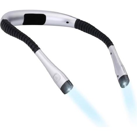 Rechargeable Neck Reading Light With Flexible Arms,3 Colors Led Light,3 Adjustable Lighting Levels,1000mah Battery,perfect For Rea