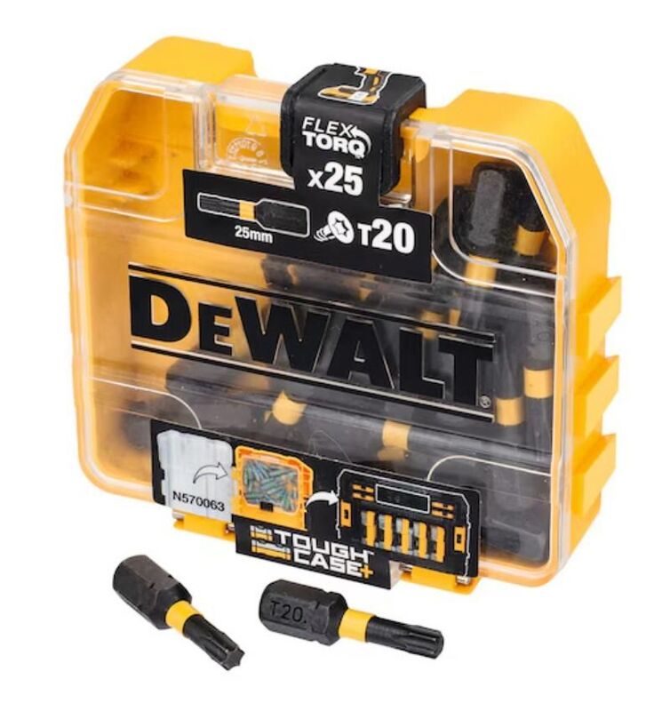 [neuwertig] B-ware Dewalt Bitset Schraubendreher Set T20 25mm 25tlg Zubehör Werkzeug Flextorq592