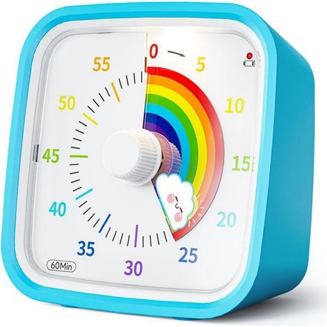 Visueller 60-minuten-timer Für Kinder, Spielerisches Design Mit Einstellbarem Ton – Lernspielzeug Für Schule Und Zuhause
