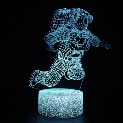 Astronauten-nachtlicht Für Kinder, 3d-astronauten-illusions-nachtlicht, 16 Wechselnde Farben Mit Fernbedienung, Zimmerdekoration, Geschenk Für Kinder