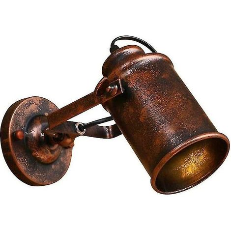 Industrielle Wandleuchte, Retro-wandleuchte Im Landhausstil Für Den Innenbereich, Vintage-wandleuchte, Nachttischlampe Für Wohnzimmer, Schlafzimmer, Bett