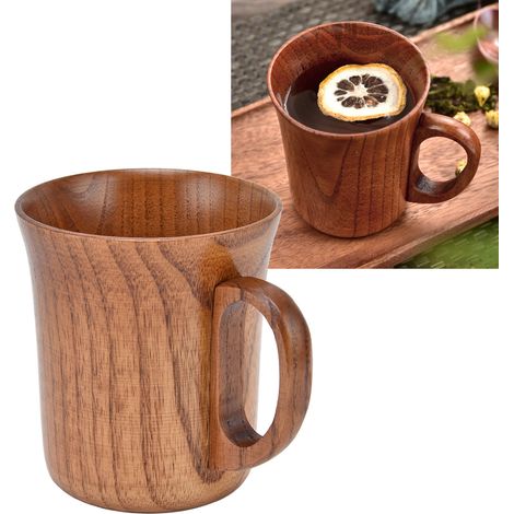 280-ml-krug Aus Jujubenholz Mit Henkel Für Kaffee, Tee, Whisky Oder Wein