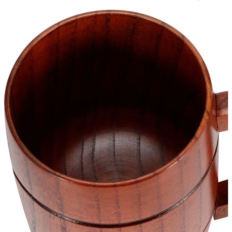 Bierkrug Aus Holz Mit Henkel, Weinglas, Teetasse, Kaffeetasse, Küchenutensilien