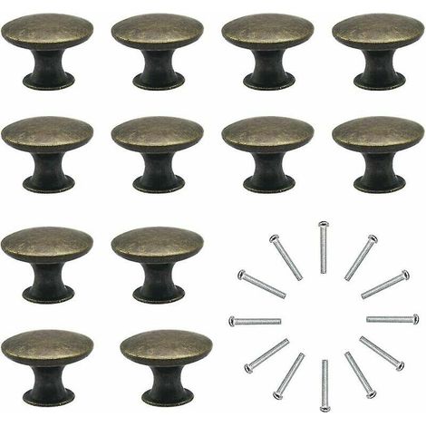 Kommodenknöpfe, Schubladenknöpfe, 12er-set Möbelknöpfe, Antike Vintage-schubladengriffe Aus Messing, 30-mm-knopf Für Schrank, Küchenschublade