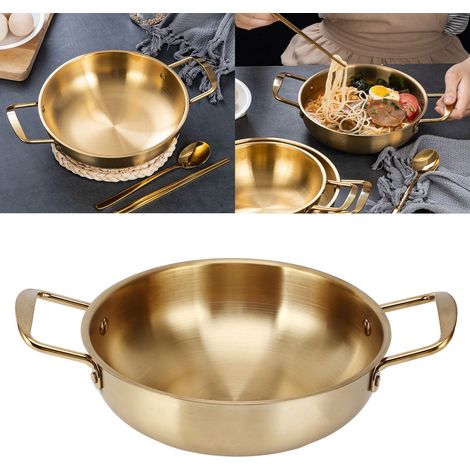 Koreanischer Ramen- Und Nudeltopf Aus Edelstahl, 28 Cm – Ideal Für Die Zubereitung Zu Hause