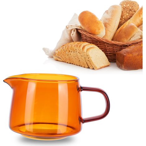 300 Ml Kaffeebecher Aus Bernsteinfarbenem Borosilikatglas, Ideal Zum Teilen – Kaffeezubehör