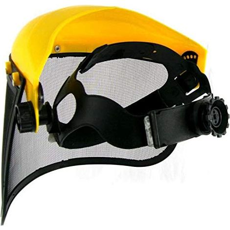 Schutzhelm Mit Vollflächigem Netzvisier, Verstellbarer Forsthelm Mit Gehörschutz Für Holzerntearbeiten, Heckenschneiden Und Landwirtschaftliche Arbeiten.