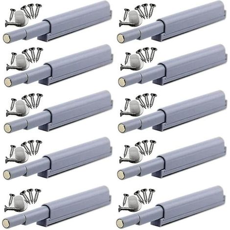 10 Stück 85,5 Mm Magnet-druckriegel Für Möbeltüren, Dämpfer Und Schrankschließsysteme Mit Schrauben