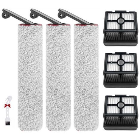Zubehör Für Dreame H12 Pro / H12 Dual Nass- Und Trockensauger: Ersatzteile, 3 Rotierende Bürsten + 3 Hepa-filter + 1 Bürste