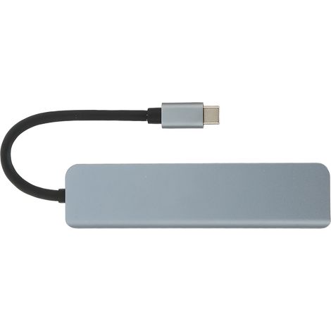 6-in-1 Usb-c-hub Mit Hdmi, Usb 3.0, Usb 2.0, Pd Und Speicherkartenleser – Grau