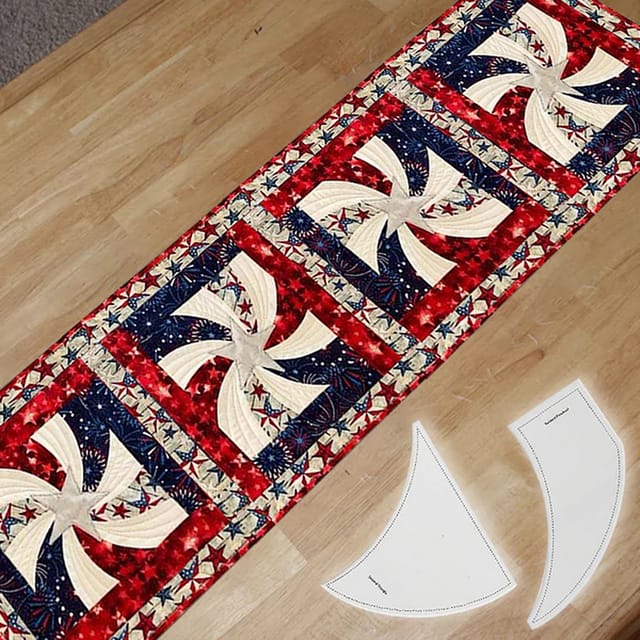 Acryl-lineale Für Patchwork Und Quilten – Schaufelradmuster Zum Nähen, Sticken Und Für Diy-bastelarbeiten