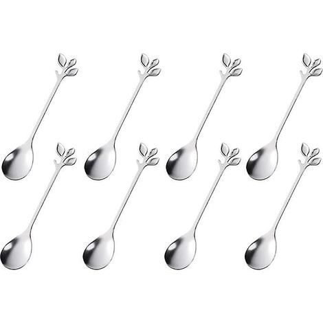 Mini-espressolöffel Aus Edelstahl, Silberfarben (8er-set, 11,8 Cm), Besteck, Kaffeelöffel, Suppenlöffel