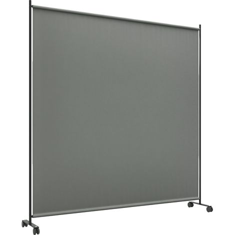 Sichtschutzwand Auf Rollen Für Garten, Terrasse Oder Balkon – Maße: 183 X 30 X 181 Cm (l X B X H) – Grau