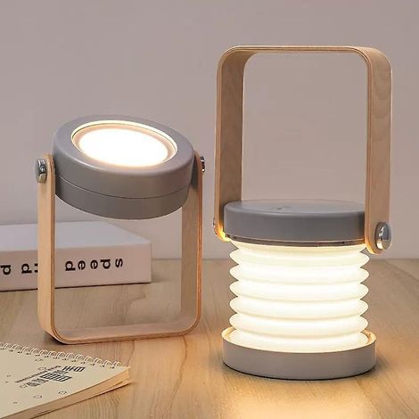 Dimmbare, Berührungsempfindliche Nachttischlampe – Grau, Tragbare Nachttischlampe Mit Tragbarem Sicherheits-nachtlicht