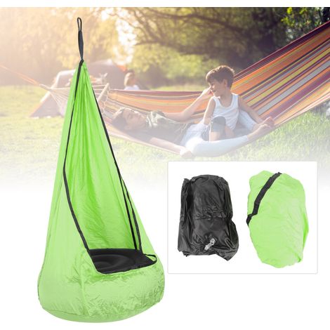 Hängematte Für Kinder Aus 210t-nylon-gewebe, Schaukelsitz Für Den Garten, Fruchtig-grüne Farbe