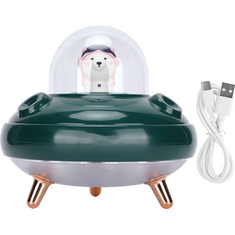 Mini-luftbefeuchter Mit 500 Ml Fassungsvermögen Und Zwei Düsen Für Büro, Reisen, Schlafzimmer, Babyzimmer Und Auto (grün)