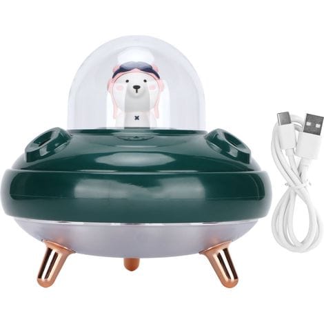 Mini-luftbefeuchter Mit 500 Ml Fassungsvermögen Und Zwei Düsen Für Büro, Reisen, Schlafzimmer, Babyzimmer Und Auto (grün)