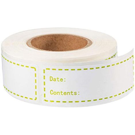 500 Abnehmbare Aufbewahrungsetiketten (2,5 X 7,5 Cm), Grüne Etiketten, Selbstklebende Datumsetiketten Für Gefrierschränke, Wasserfest, Langlebig
