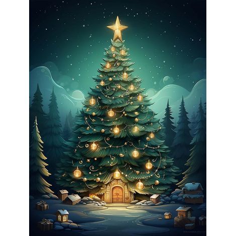 Schwarzer, Karierter Weihnachtsbaumrock – 120 Cm, Weihnachtsbaumschmuck, Künstliche Baumabdeckung, Festliche Weihnachtsbaumdekoration