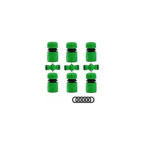 Gartenschlauchverbinder, Zubehör Für Bewässerungsschläuche (6 Schnellkupplungen, 3 Doppelkupplungen), Schnellanschluss-set Und Mehr