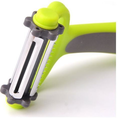 Fruit Vegetable Stainless Steel Peeler Melon Potato Carrot Cucumber Multifunction Grater 3 In1 Peeler Slice Home Kitchen Tool