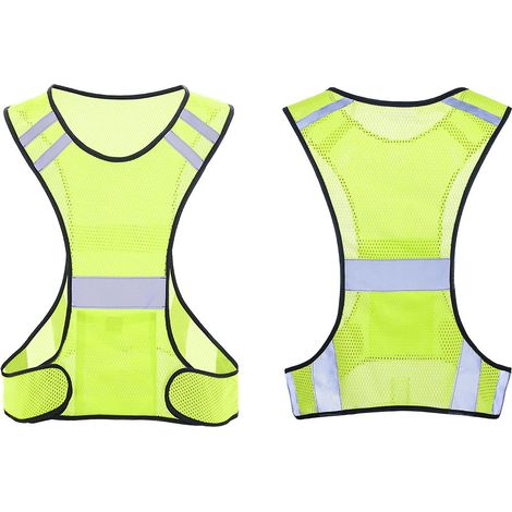 Reflektierende Weste – Led-weste Mit Reflektierenden Streifen Und Verstellbarem Riemen – Hohe Sichtbarkeit Beim Radfahren, Rennfahren Und Motorradfahren