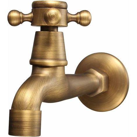 Baogu Wandmontiertes 1/2-zoll-auslassventil Gartenhahn Messing-wasserhahn