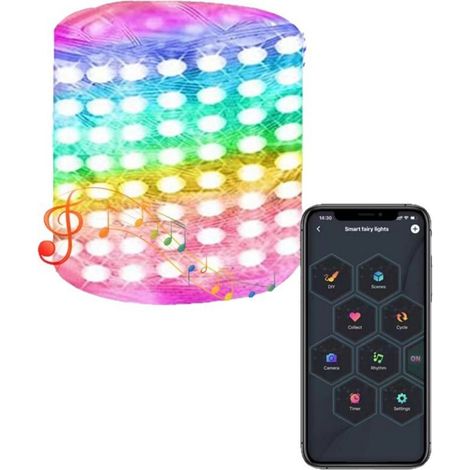 Wasserdichte Bluetooth-usb-lichterkette Für Camping Und Garten, 15 M – Magische Dekoration Für Zelte Und Außenbereiche