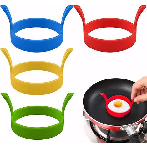 Silikon-omelettringe, 8 Cm Antihaft-omelettform Mit Griffen Für Hitzebeständige Crêpe-formen