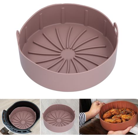Wiederverwendbarer Silikonkorb Für Elektrische Fritteusen, 19 Cm Garblech, Langlebiges Küchenaccessoire