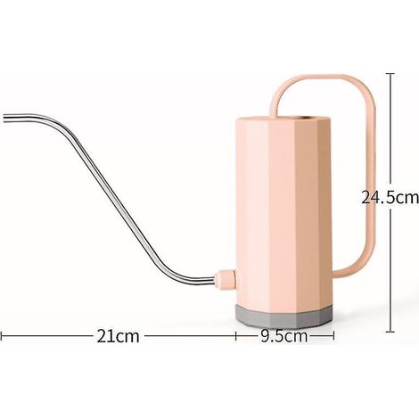 1,2-liter-gießkanne Für Blumen In Rosa Mit Langem Ausguss, Edelstahl, Für Die Bewässerung Im Innen- Und Außenbereich